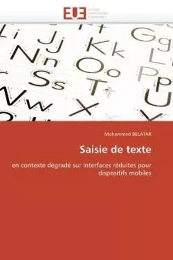 Saisie de texte -  BELATAR-M - UNIV EUROPEENNE