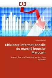 Efficience informationnelle du marché boursier marocain