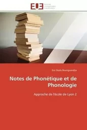 Notes de phonétique et de phonologie