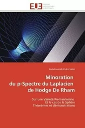 Minoration   du p-spectre du laplacien   de hodge de rham