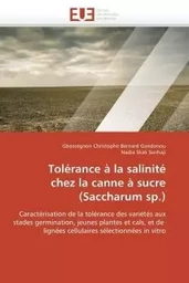 Tolérance à la salinité  chez la canne à sucre  (saccharum sp.)