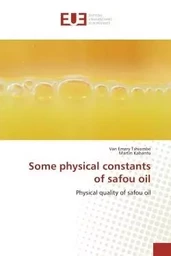 Some physical constants of safou oil