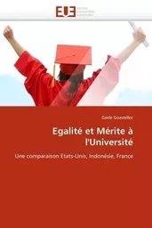 Egalité et mérite à l''université