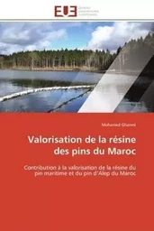 Valorisation de la résine des pins du Maroc