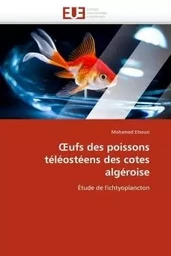  ufs des poissons téléostéens des cotes algéroise