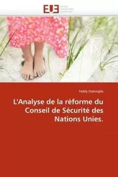 L''analyse de la réforme du conseil de sécurité des nations unies.