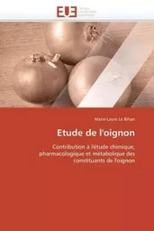 Etude de l'oignon