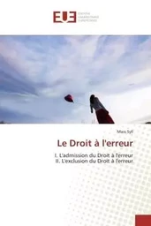 Le Droit à l'erreur