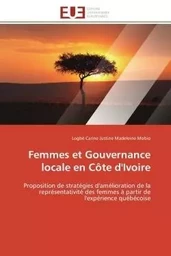 Femmes et gouvernance locale en côte d'ivoire