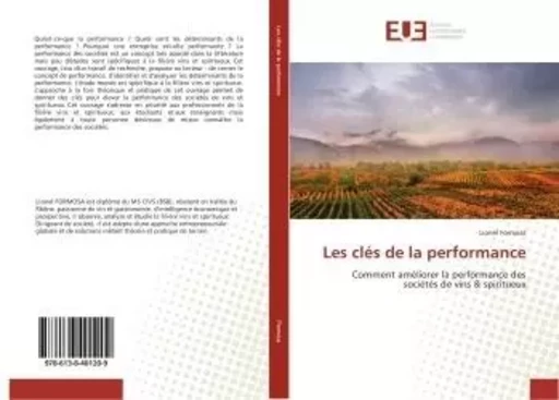 Les clés de la performance - Lionel Formosa - UNIV EUROPEENNE