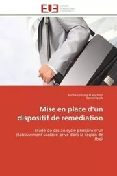 Mise en place d'un dispositif de remédiation