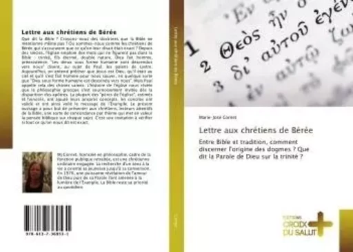 Lettre aux chrétiens de Bérée - Marie-José Cornet - CROIX DU SALUT