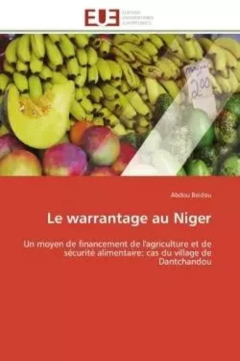 Le warrantage au Niger - Abdou Beidou - UNIV EUROPEENNE