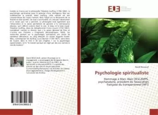 Psychologie spiritualiste - David Boucaud - UNIV EUROPEENNE