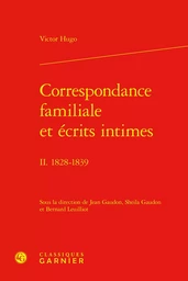 Correspondance familiale et écrits intimes