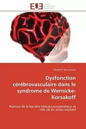 Dysfonction cérébrovasculaire dans le syndrome de wernicke-korsakoff