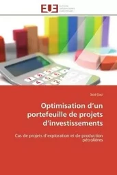 Optimisation d'un portefeuille de projets d'investissements