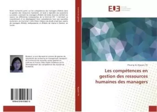 Les competences en gestion des ressources humaines des managers - Phuong Thi - UNIV EUROPEENNE