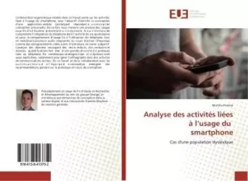 Analyse des activites liees A l'usage du smartphone - Mattéo Ferrera - UNIV EUROPEENNE