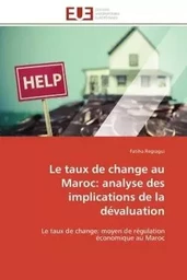 Le taux de change au maroc: analyse des implications de la dévaluation