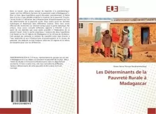 Les Déterminants de la Pauvreté Rurale à Madagascar - Niavo Saina Princya - UNIV EUROPEENNE