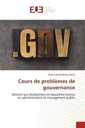 Cours de problèmes de gouvernance