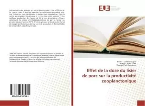 Effet de la dose du lisier de porc sur la productivite zooplanctonique - Berlin Songmo, - UNIV EUROPEENNE