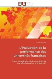 L'évaluation de la performance des universités françaises