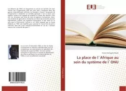 La place de l'Afrique au sein du systeme de l'ONU