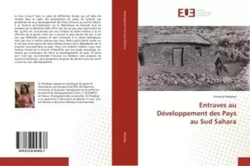 Entraves au Développement des Pays au Sud Sahara - Florence Nisabwe - UNIV EUROPEENNE