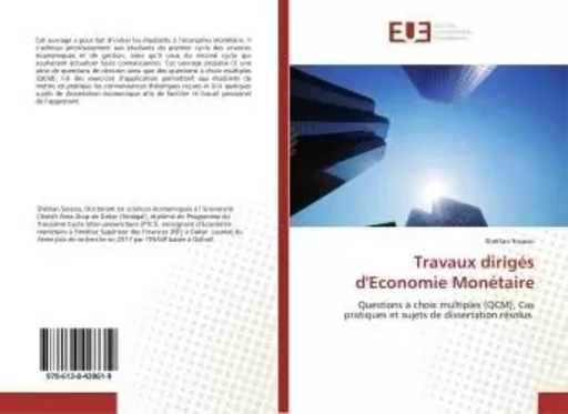 Travaux diriges d'Economie Monetaire - Shéïtan Sossou - UNIV EUROPEENNE