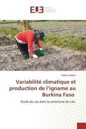 Variabilité climatique et production de l'igname au Burkina Faso