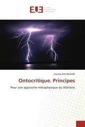 Ontocritique. Principes