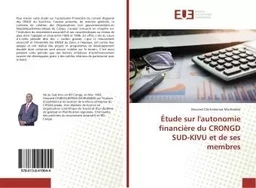 etude sur l'autonomie financiere du CRONGD SUD-KIVU et de ses membres