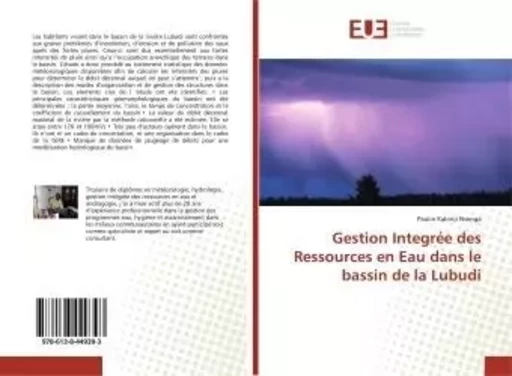 Gestion Integrée des Ressources en Eau dans le bassin de la Lubudi - Paulin Nsenga - UNIV EUROPEENNE