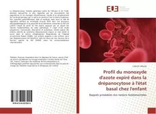 dans la drépanocytose à l'état basal chez l'enfant. Rappels préalables des notions fondamentales - Célestin MBUILA - UNIV EUROPEENNE