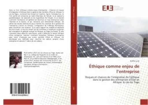 ethique comme enjeu de l'entreprise - Koffivi Lolo - UNIV EUROPEENNE