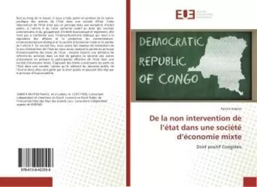 De la non intervention de l'etat dans une societe d'economie mixte - Patrick Sabata - UNIV EUROPEENNE