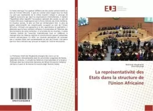 La représentativité des Etats dans la structure de l'Union Africaine - Muhindo Mughanda - UNIV EUROPEENNE