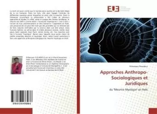 Approches Anthropo-Sociologiques et Juridiques - Pithersson Fleurdeus - UNIV EUROPEENNE