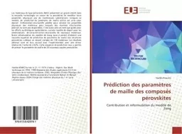 Prediction des parametres de maille des composes perovskites