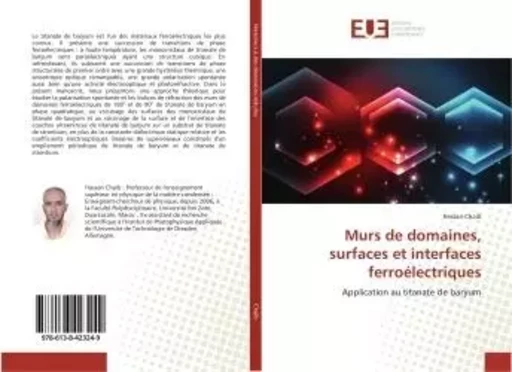 Murs de domaines, surfaces et interfaces ferroélectriques - Hassan Chaib - UNIV EUROPEENNE