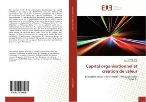 Capital organisationnel et creation de valeur - Nabila Abid - UNIV EUROPEENNE