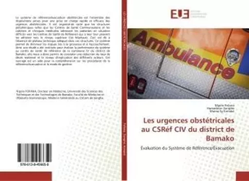 Les urgences obstétricales au CSRéf CIV du district de Bamako - N'golo Fofana - UNIV EUROPEENNE