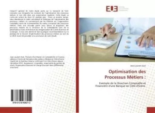 Optimisation des Processus Metiers : -  Auti - UNIV EUROPEENNE