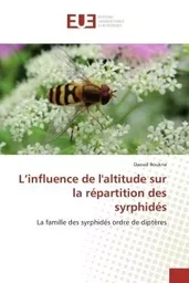 L'influence de l'altitude sur la répartition des syrphidés