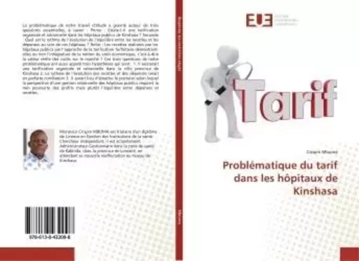 Problématique du tarif dans les hôpitaux de Kinshasa - Crispin Mboma - UNIV EUROPEENNE