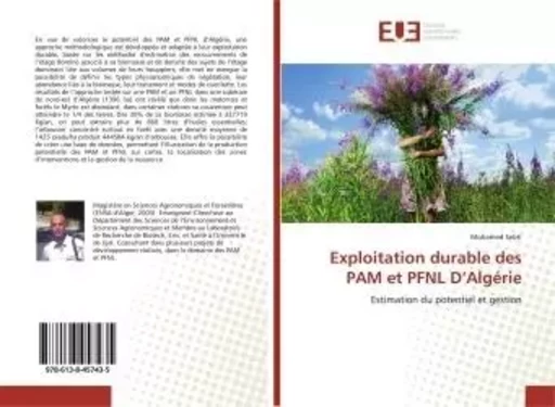 Exploitation durable des PAM et PFNL D'Algérie - Mohamed Sebti - UNIV EUROPEENNE