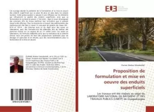 Proposition de formulation et mise en oeuvre des enduits superficiels - Oumar Abakar Hassaballah - UNIV EUROPEENNE