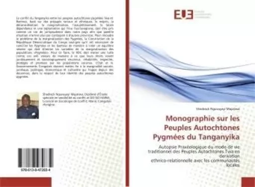 Monographie sur les Peuples Autochtones Pygmées du Tanganyika - Shadrack Majaliwa - UNIV EUROPEENNE